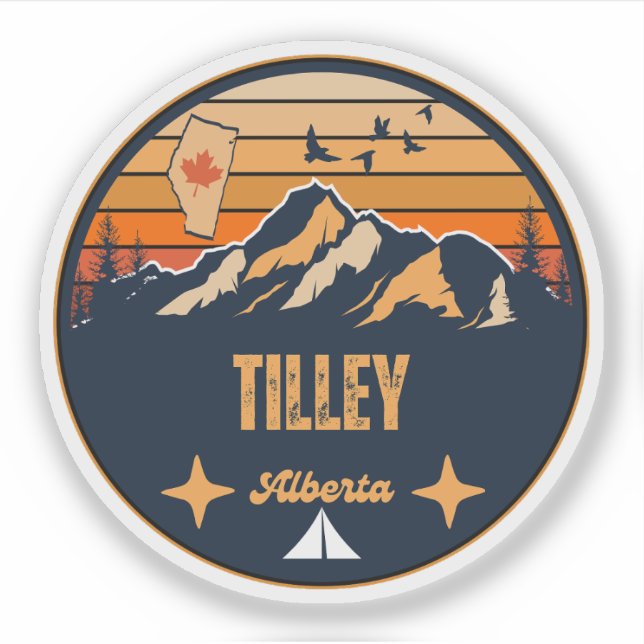 Sticker Tilley, Alberta (Devant)