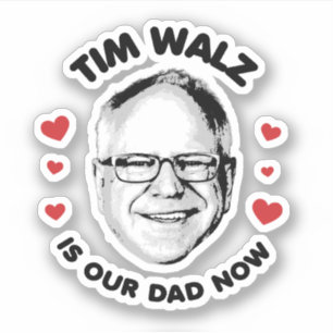 Sticker Tim Walz est notre père maintenant
