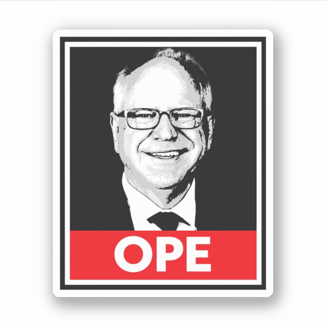 Sticker Tim Walz OPE (Devant)