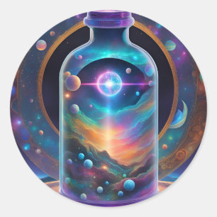 Sticker - Time in a Bottle; Prismatic Galaxy