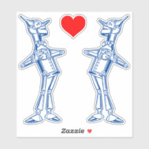 Tin Woodman debout Denslow Magasin merveilleux