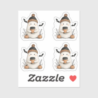 Sticker Tiny Cute Ghost Automne Halloween - Cosy Automne