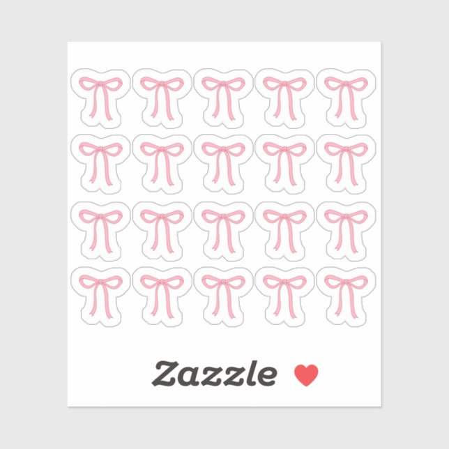 Sticker Tiny latte bows planner (Feuille)