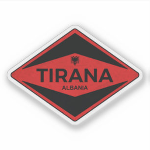 Sticker Tirana Albanie Vintage
