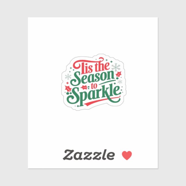 Sticker Tis The Season To Sparkle (Feuille)