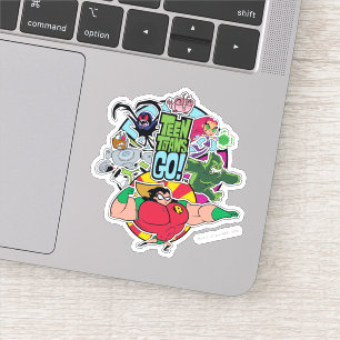 Sticker Titans Ados, allez !   Graphique Groupe d'équipes