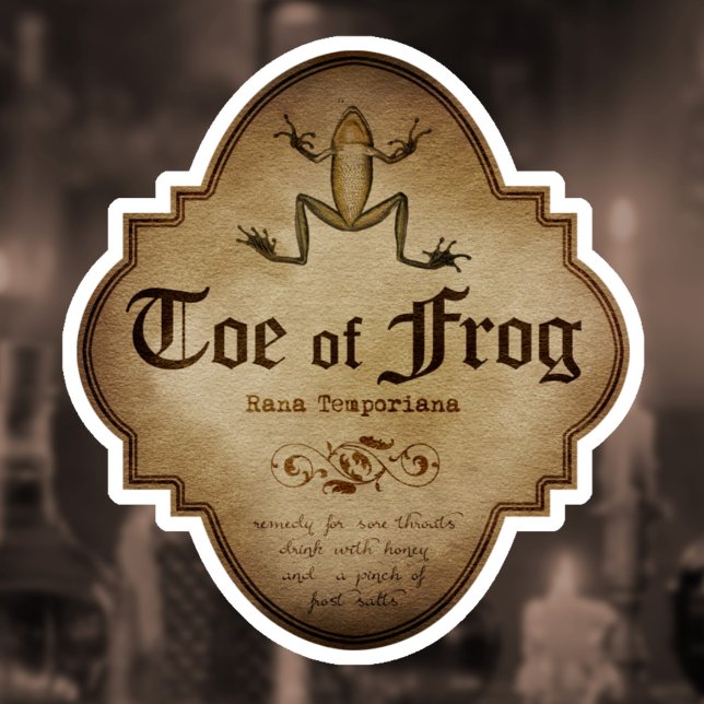 Sticker Toe de grenouille apothecaire (Créateur téléchargé)