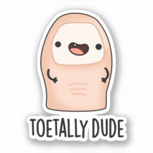 Sticker Toetty Drôle Gros Toe Pun