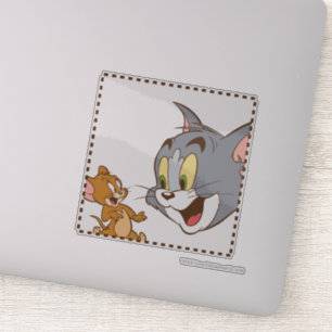 Sticker Tom and Jerry Stamp