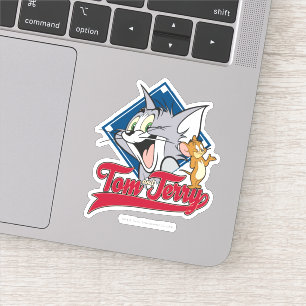Sticker Tom Et Jerry   Tom Et Jerry Sur Diamant De Basebal