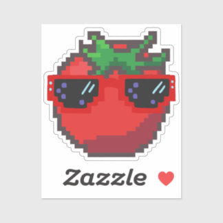 Sticker Tomate pixellée