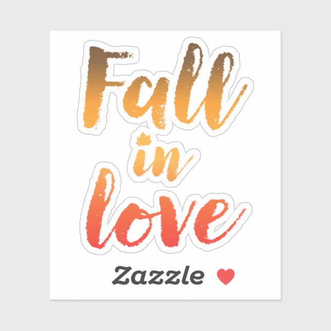Sticker Tomber dans l'amour (Feuille)