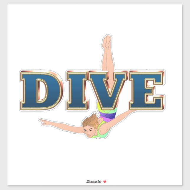 Sticker TOP Dive (Feuille)