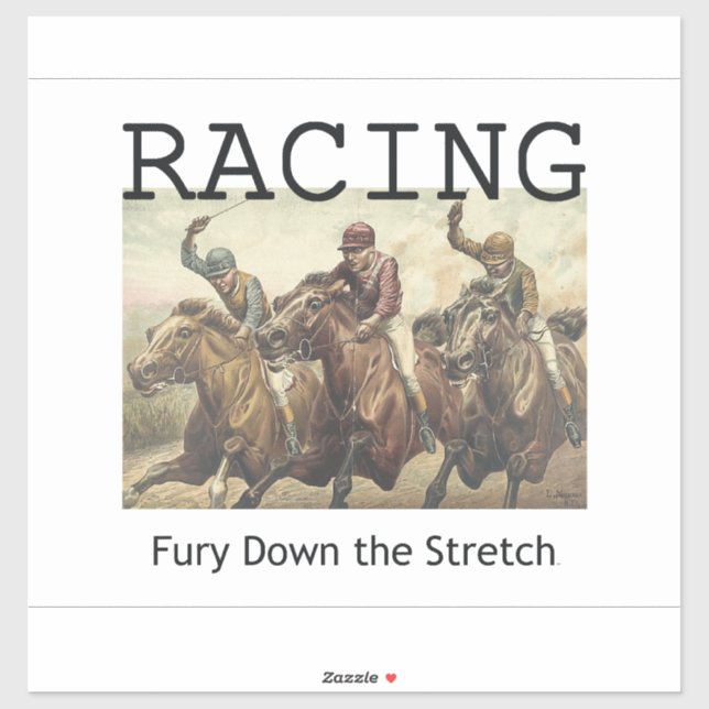Sticker TOP Horse Racing (Feuille)