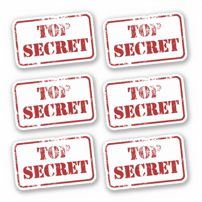 Sticker Top Secret Spy (Devant)