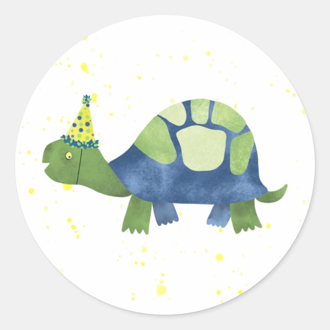 Sticker Tortoise Tortue Tortue Tortue et Sceau d'e (Devant)