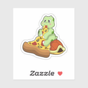 Sticker Tortue à la pizza