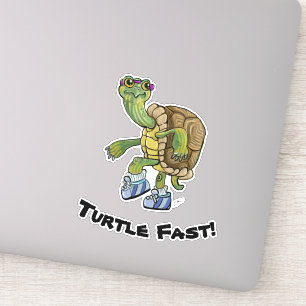 Sticker Tortue à roulement rapide