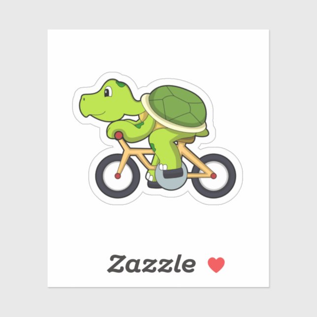 Sticker Tortue avec vélo.PNG (Feuille)