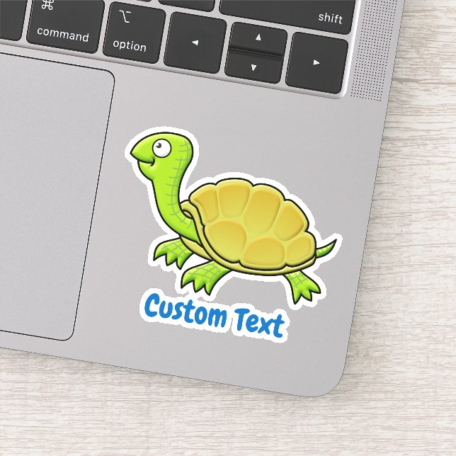 Sticker Tortue caricaturale (Détail)