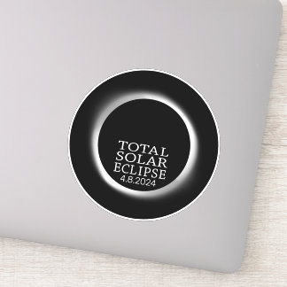 Sticker Total Solaire Eclipse - 2024 ou date personnalisée