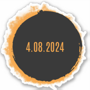 Sticker Total Solaire Eclipse USA 8 avril 2024