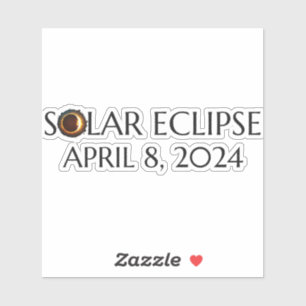 Sticker Total Solaire Eclipse USA 8 avril 2024