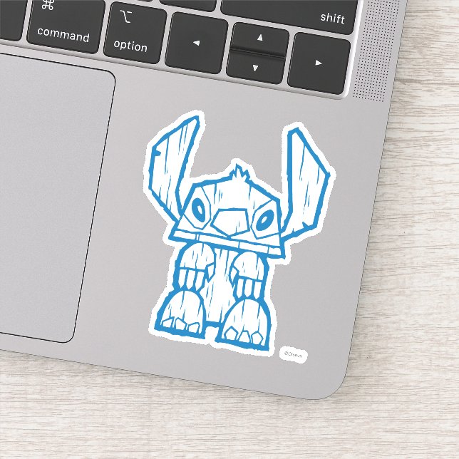 Sticker Totem Lilo et Stitch Tiki (Détail)