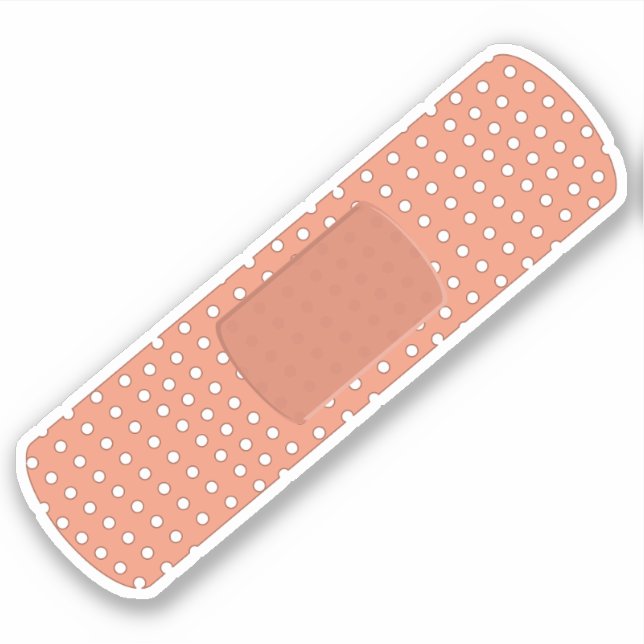 Sticker Touche de guérison : illustration de pansement (Devant)