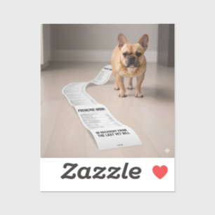 Sticker Toujours en convalescence de ma facture vétérinair