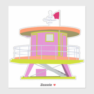 Sticker Tour de garde-vie Miami Beach Floride