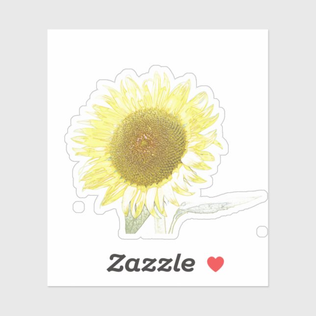 Sticker tournesol (Feuille)