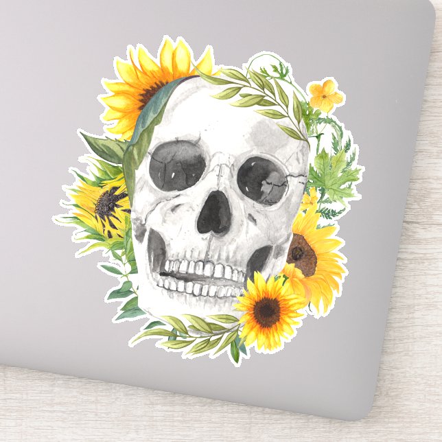 Sticker Tournesol Gothique (Détail)