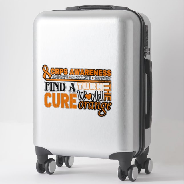 Sticker Tournez l'orange mondiale...CRPS (Sur valise)