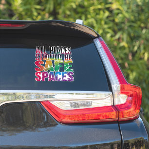 Sticker Tous les lieux devraient être des espaces sûrs Moi
