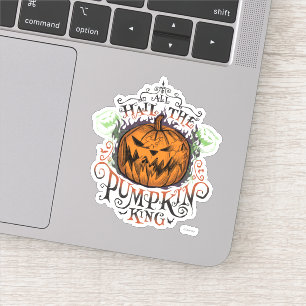 Sticker Tous Saluent Le Roi Citrouille - Flammes Gothiques