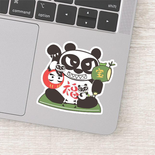 Sticker Tout Lucky Panda Dieu (Détail)