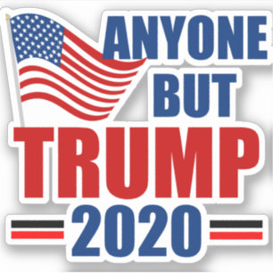 Sticker Toute personne sauf Trump Élection 2020
