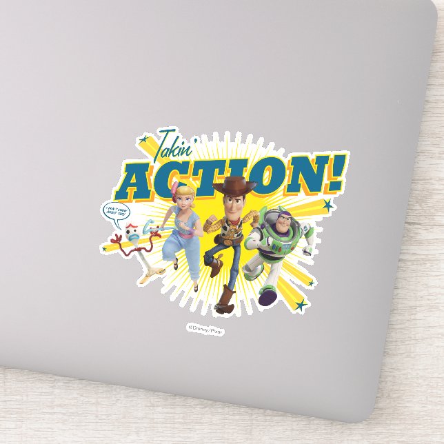 Sticker Toy Story 4 | "Agissez !" Art de groupe (Détail)