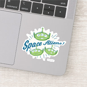 Sticker Toy Story 4  "Aliens spatiaux" Retro Graphisme
