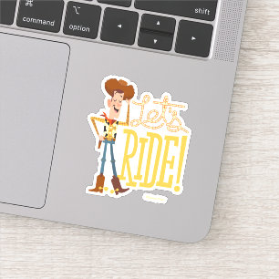 Sticker Toy Story 4  Illustration de Woody "Ride"