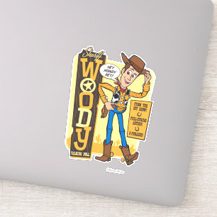 Sticker Toy Story 4  Publicité Vintage de poupée en bois