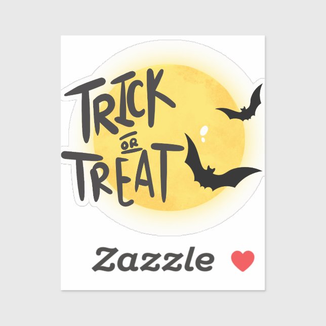 Sticker Tracer ou traiter l'halloween (Feuille)