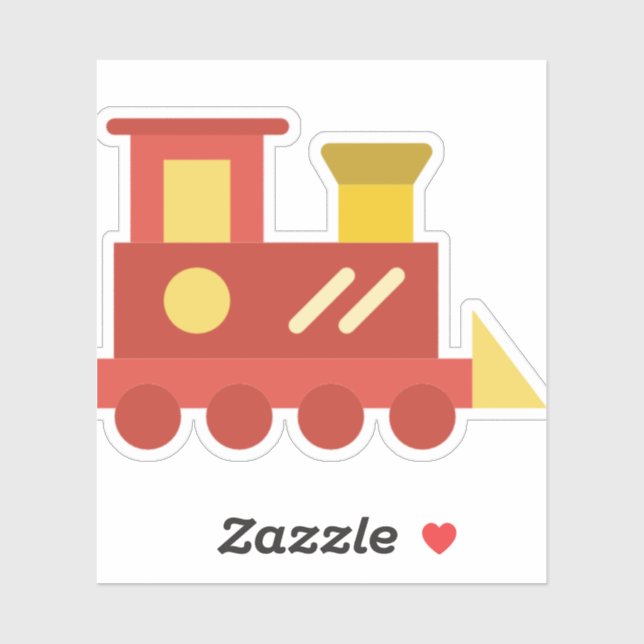 Sticker train de jouets (Feuille)