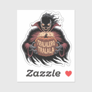 Sticker Tralalero Tralala Vampire Citrouille Halloween