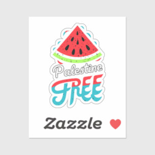 Sticker Tranches paisibles Watermelon Free Palestine - Sou