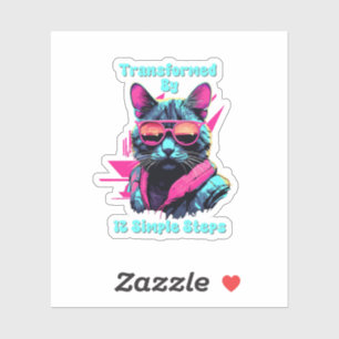 Sticker Transformé par 12 étapes simples, AA, NA, Al-Anon