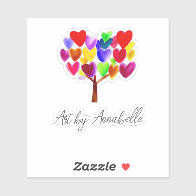 Sticker Transformez l'oeuvre d'art ou le dessin de votre e (Feuille)