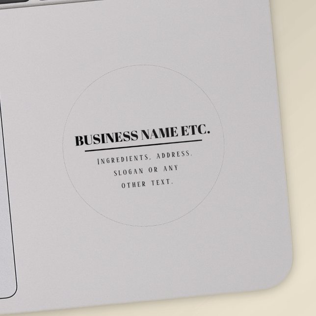 Sticker Transparence & Noir Simple Moderne Polyvalent (Créateur téléchargé)