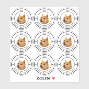 Sticker transparent Dodgecoin Circle Business Logo